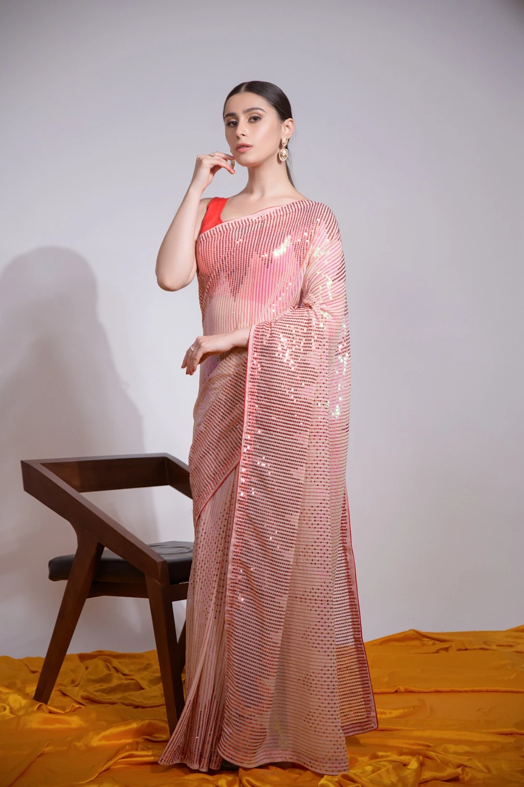 Pc Sequence Vol 19 Heavy Georgette Wholesale Fancy Sarees Catalog — Wholesale Sarees, MPA wholesale from Surat - Gallery Image 2